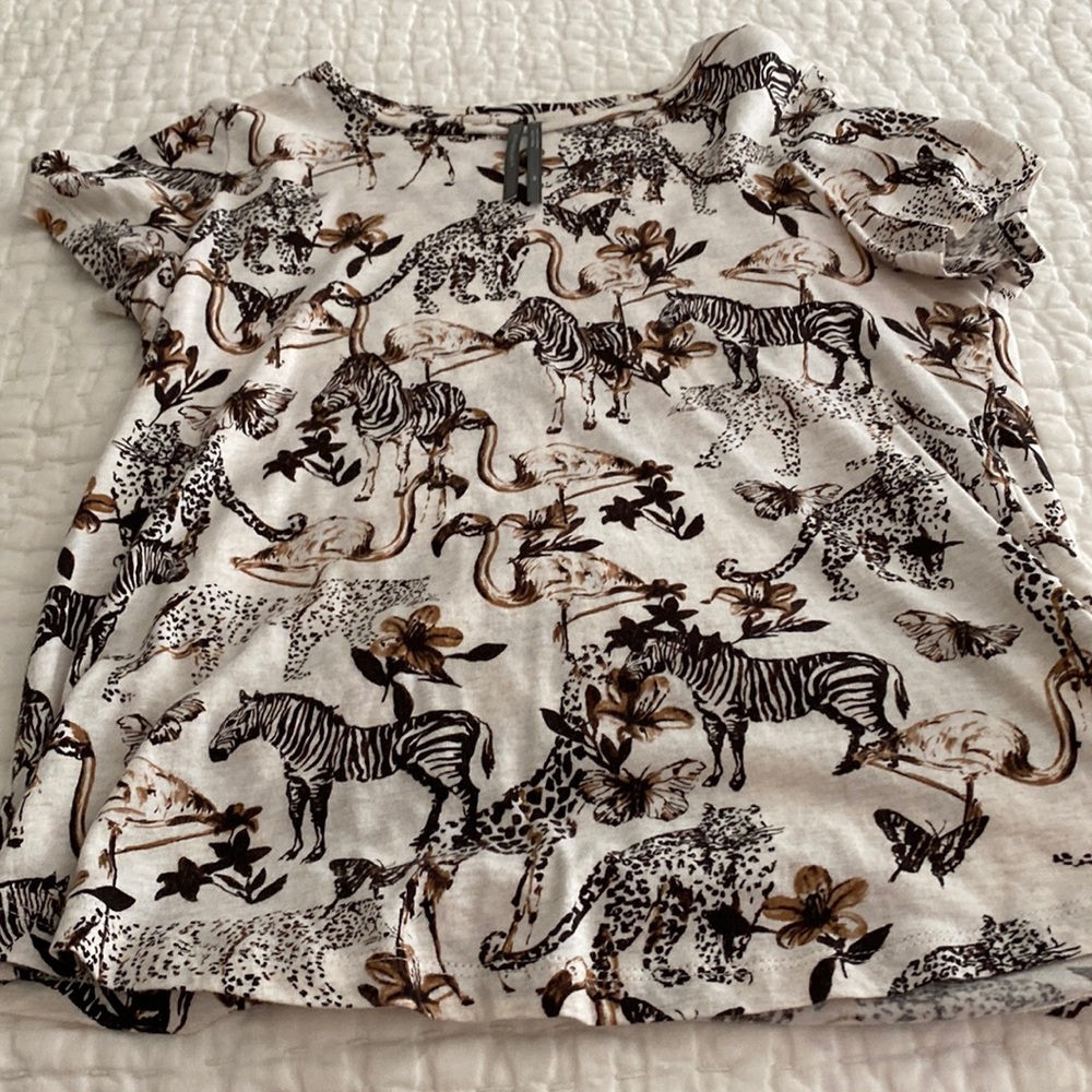 Anthropologie safari tee XS
